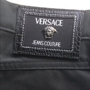 Vintage Versace Velvet Jeans NWOT + Bag IT 30 Never Worn (Frame for Exposure)